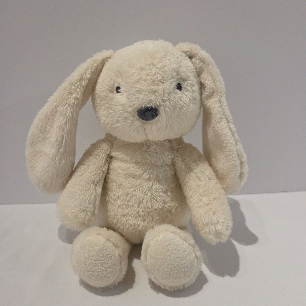 Cloud Island White Bunny Plush 12” Cream Gray Nose Stuffed Rabbit Target 2024